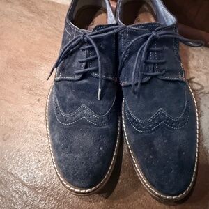 Like New Ben Sherman Blue Suede (Wingtip) Shoes